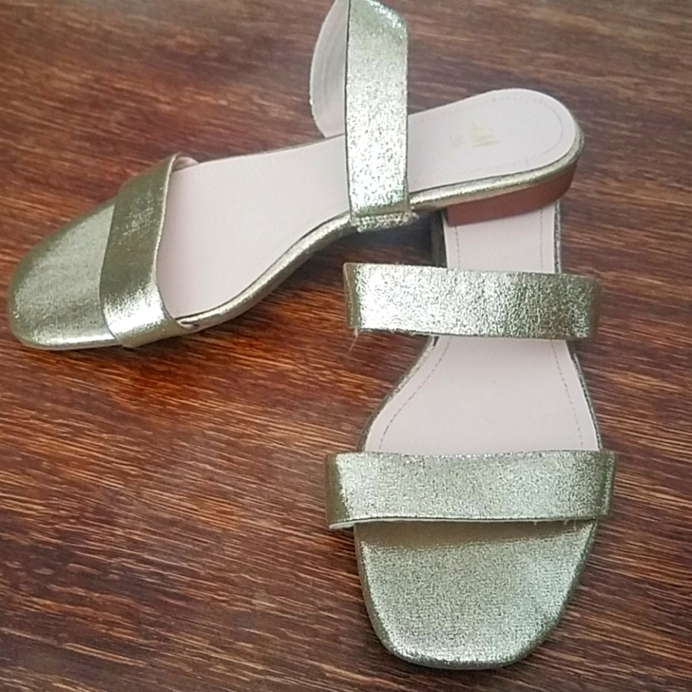 H&M Gold Slides